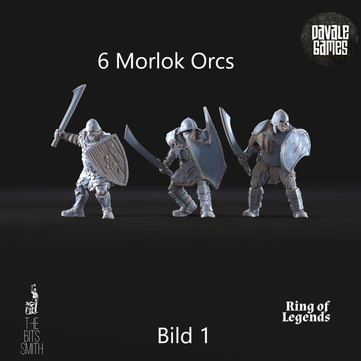 6x Morlok Orcs with Sword and Shield